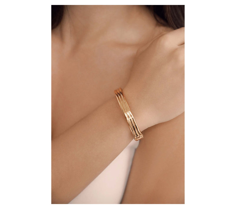 Ettika Etched Stacking Bangle — View 4
