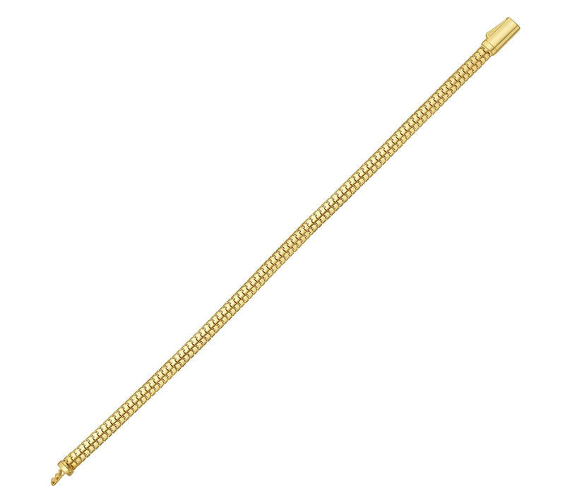 Snake Chain 7-1/2" Bracelet, 14K Gold — View 2