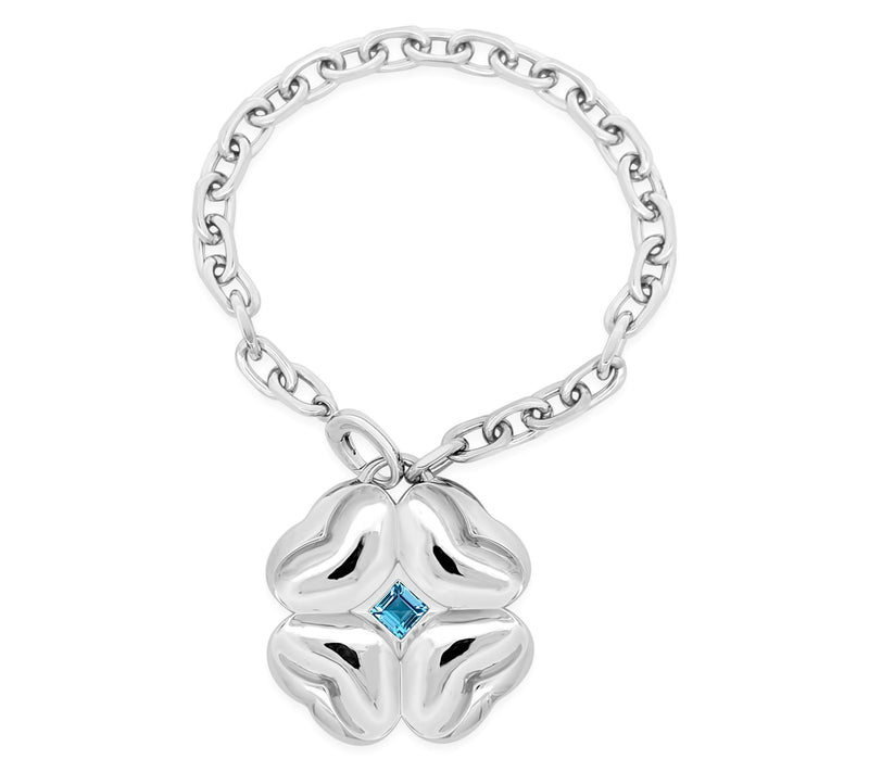 Margo Manhattan Sterling Silver Blue Topaz CleoBracelet — View 2