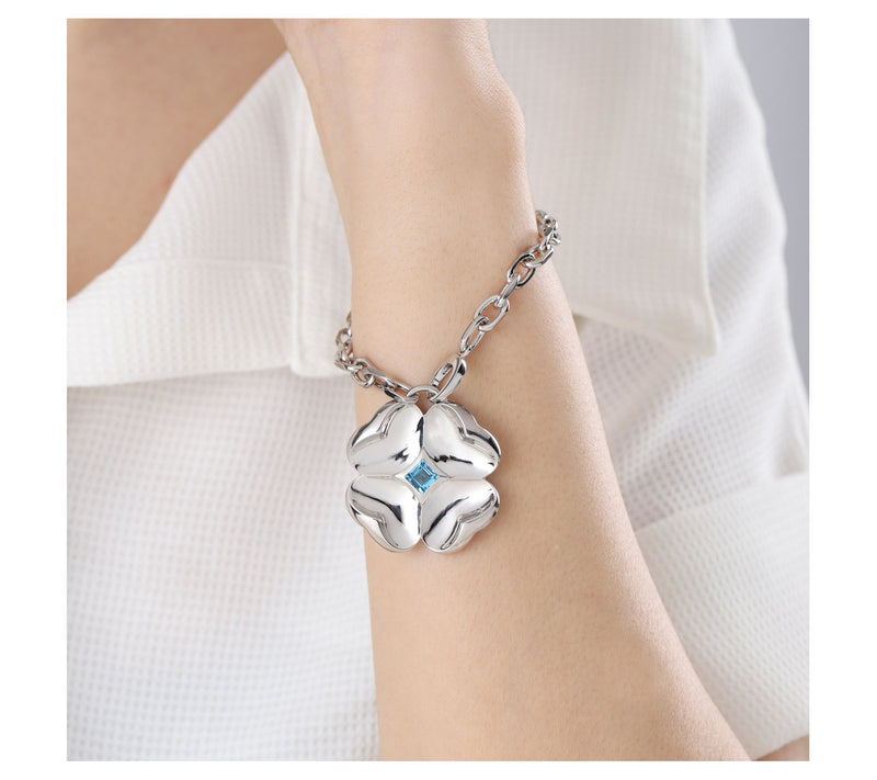 Margo Manhattan Sterling Silver Blue Topaz CleoBracelet — View 4