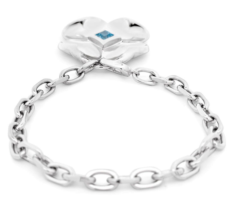 Margo Manhattan Sterling Silver Blue Topaz CleoBracelet — View 3