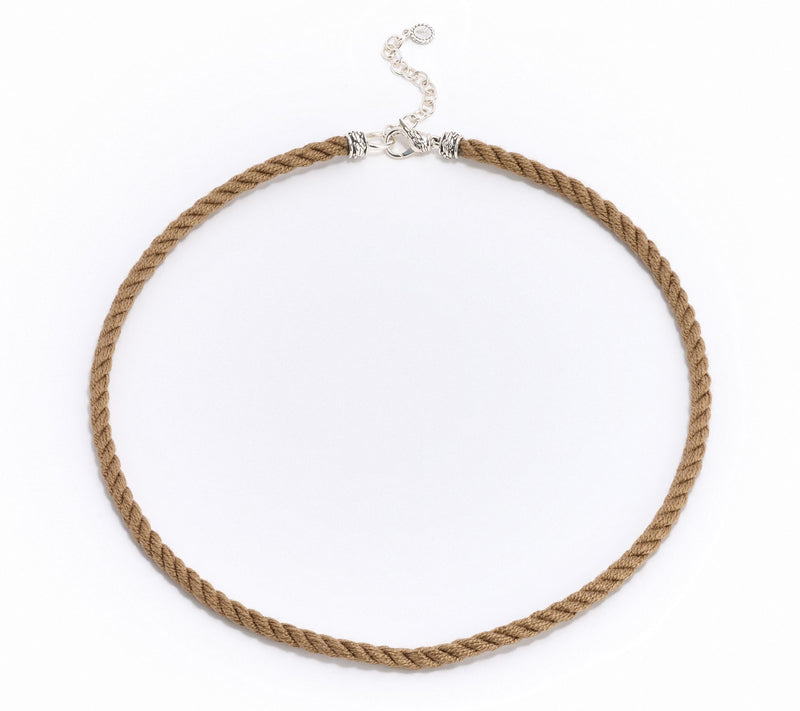 JAI Ireland Sterling Silver Cara Rope Cord 18" Necklace — View 5