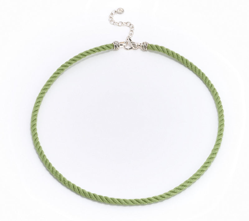 JAI Ireland Sterling Silver Cara Rope Cord 18" Necklace — View 11