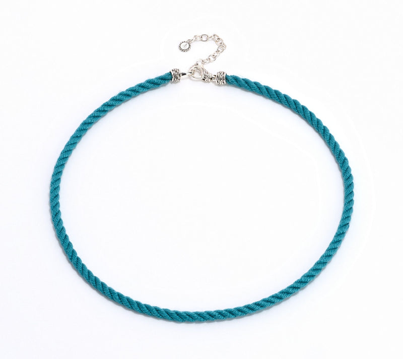 JAI Ireland Sterling Silver Cara Rope Cord 18" Necklace — View 9