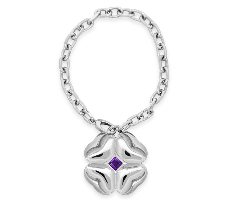 Margo Manhattan Sterling Silver Amethyst Cleo Bracelet — View 2