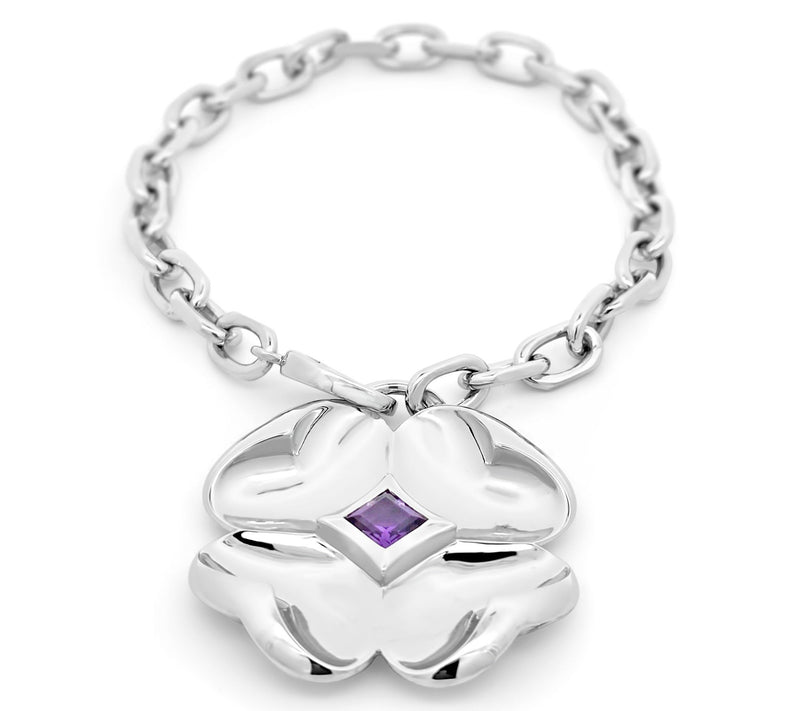Margo Manhattan Sterling Silver Amethyst Cleo Bracelet — Main view
