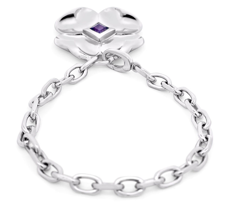Margo Manhattan Sterling Silver Amethyst Cleo Bracelet — View 3