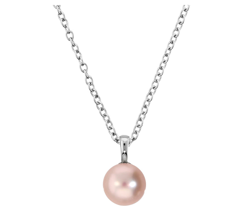Honora Cultured Pearl Solitaire Pendant w/ Chai n — View 8