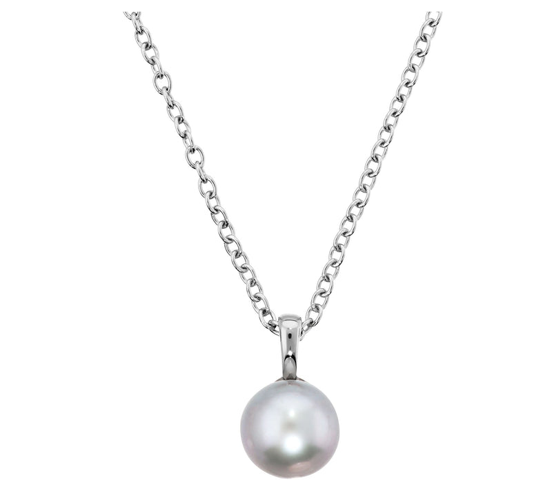 Honora Cultured Pearl Solitaire Pendant w/ Chai n — View 9