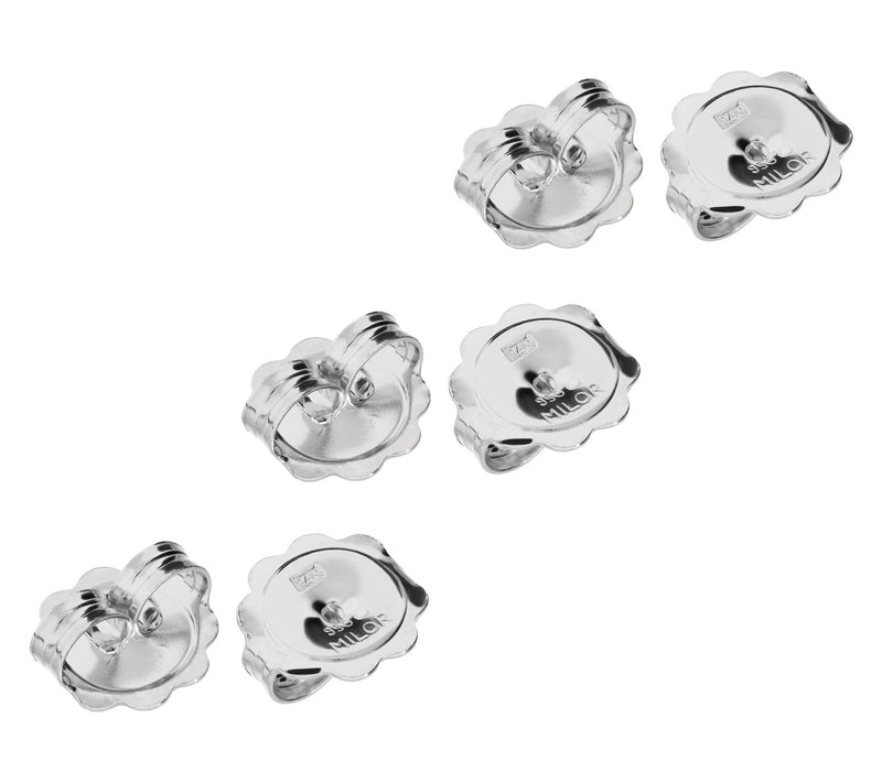 Ultrafine 950 Silver Set of 3 Oversize EarringClutches — View 7