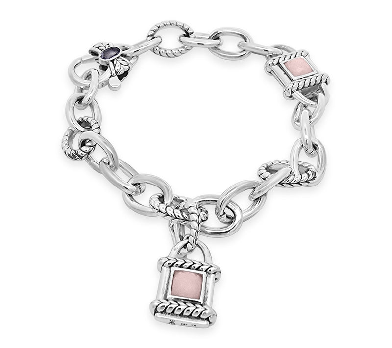 Tiffany Kay Studio Sterling Silver Pink Opal Locket Bracelet — Main view