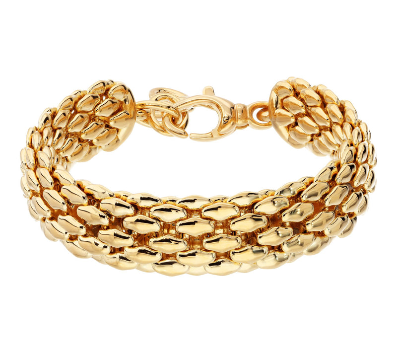 David Markstein Mesh Bracelet, 14K Gold Over Resin — Main view