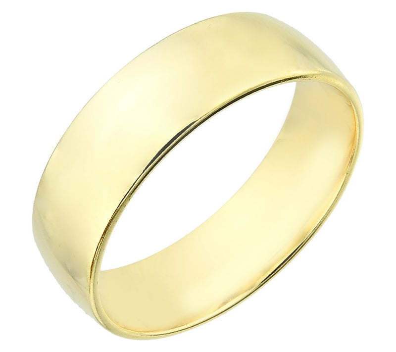 Silver Style 6mm Solid Polished Band Ring, Sterling — View 6
