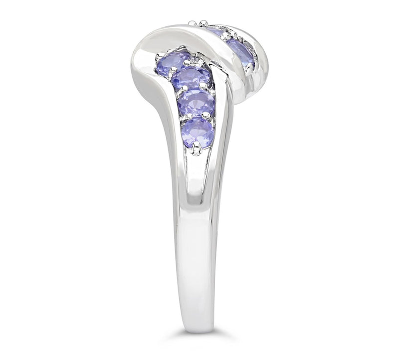 Ariva Sterling Silver Tanzanite Ellie Ring — View 3