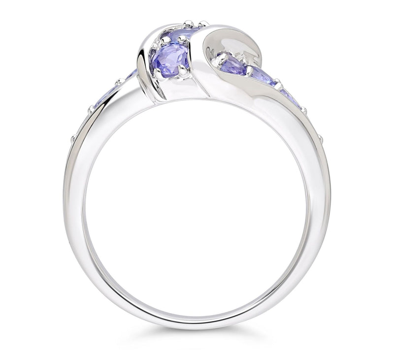 Ariva Sterling Silver Tanzanite Ellie Ring — View 2