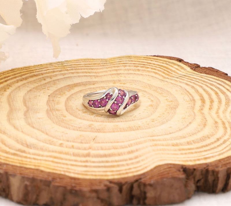 Ariva Sterling Silver Rhodolite Ellie Ring — View 4