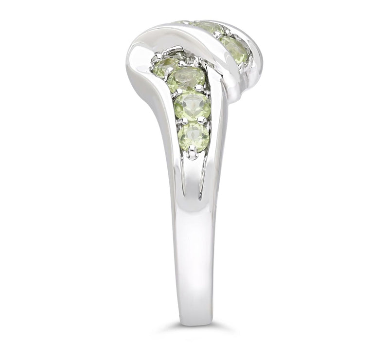 Ariva Sterling Silver Peridot Ellie Ring — View 3