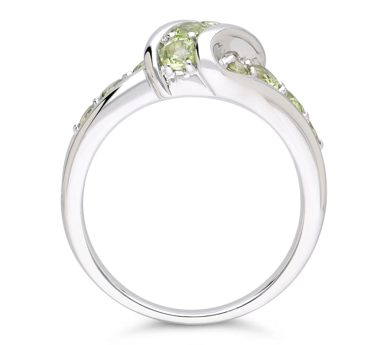 Ariva Sterling Silver Peridot Ellie Ring — View 2