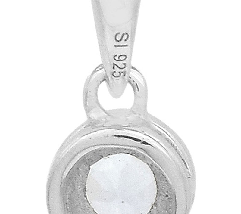 Affinity Gems Blue Topaz 5-Stone Pendant, Sterling Silver — View 5