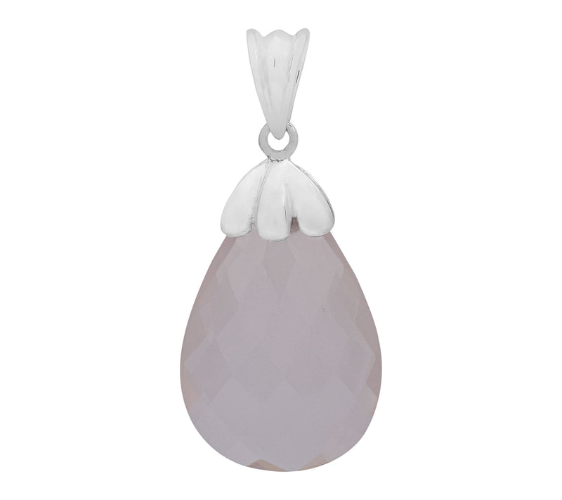Affinity Gems Rose Quartz Pendant, Sterling Silver — View 6
