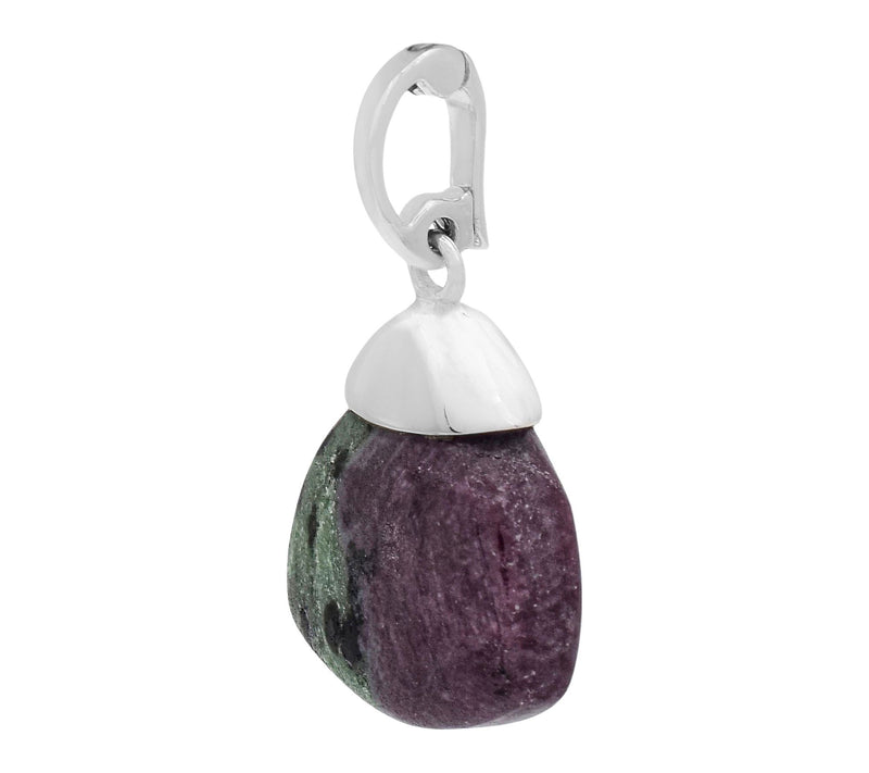 Affinity Gems Ruby Zoisite Vario Bail Pendant,Sterling Silver — View 2