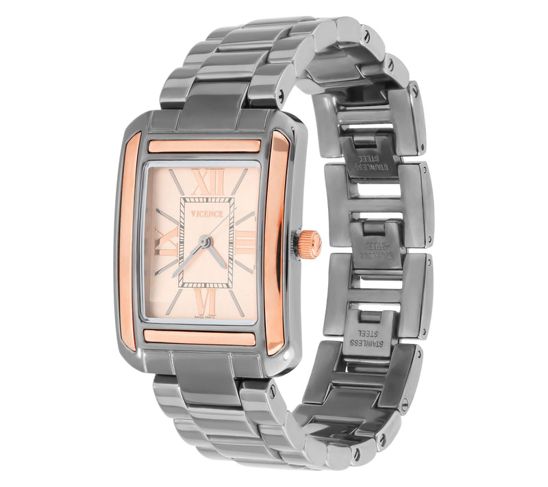 Italian Gold 14K Gold Rectangular Dial Watch — View 7
