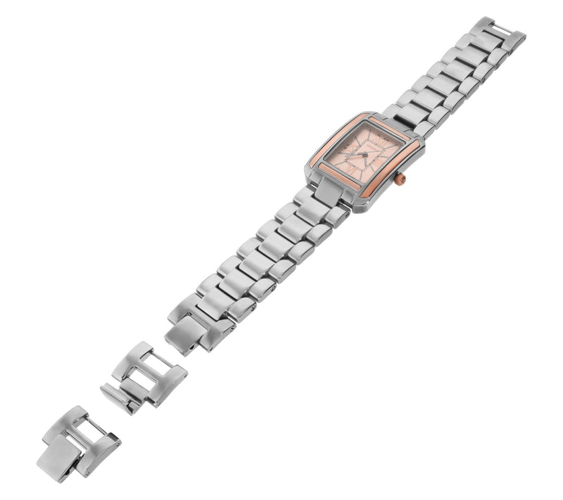 Italian Gold 14K Gold Rectangular Dial Watch — View 2