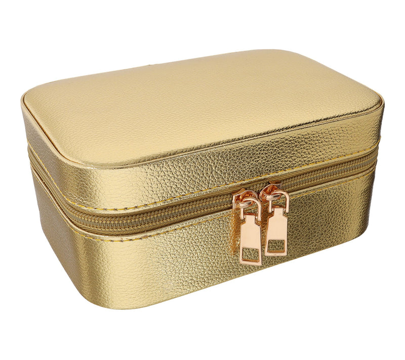 Medium Multi-Level Jewelry Case w/ Mirror — View 7