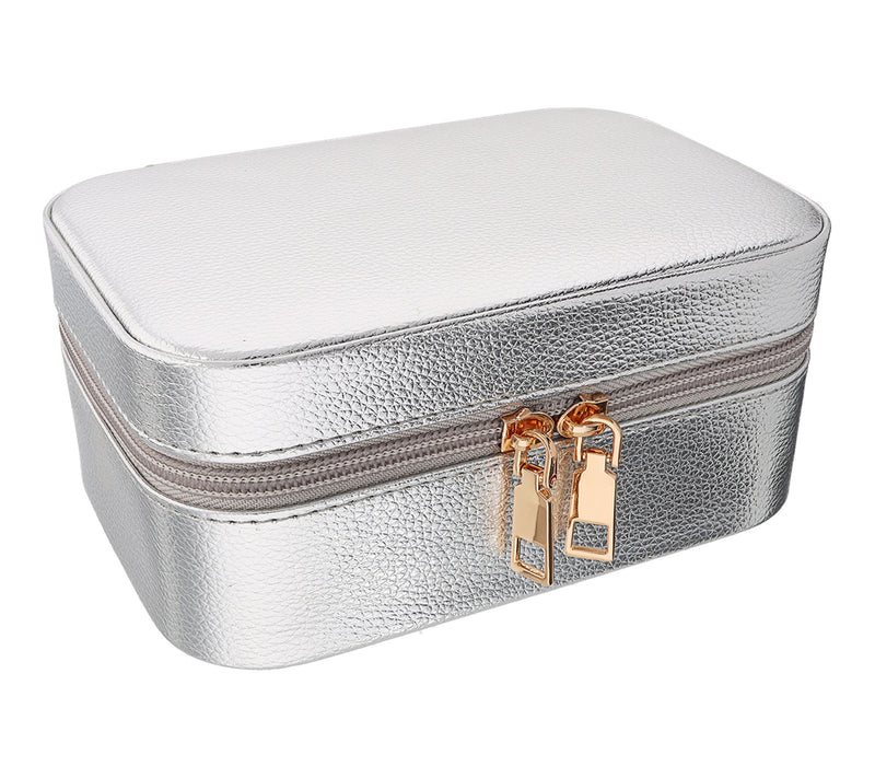 Medium Multi-Level Jewelry Case w/ Mirror — View 9