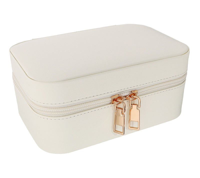 Medium Multi-Level Jewelry Case w/ Mirror — View 3