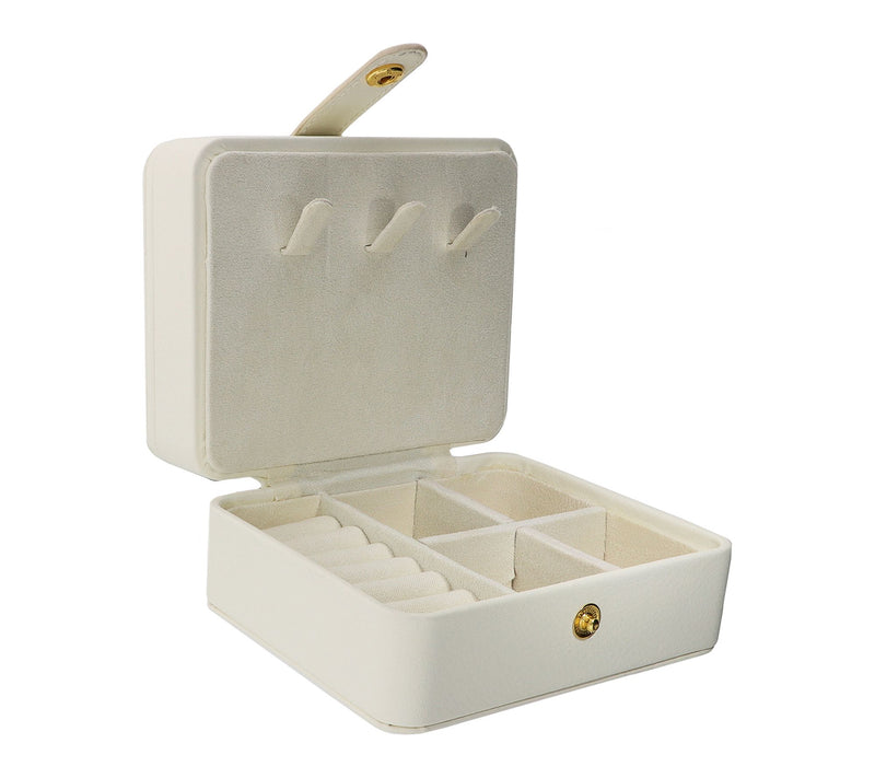 Large Multi-Level Travel Jewelry Case w/ Mirror — View 2