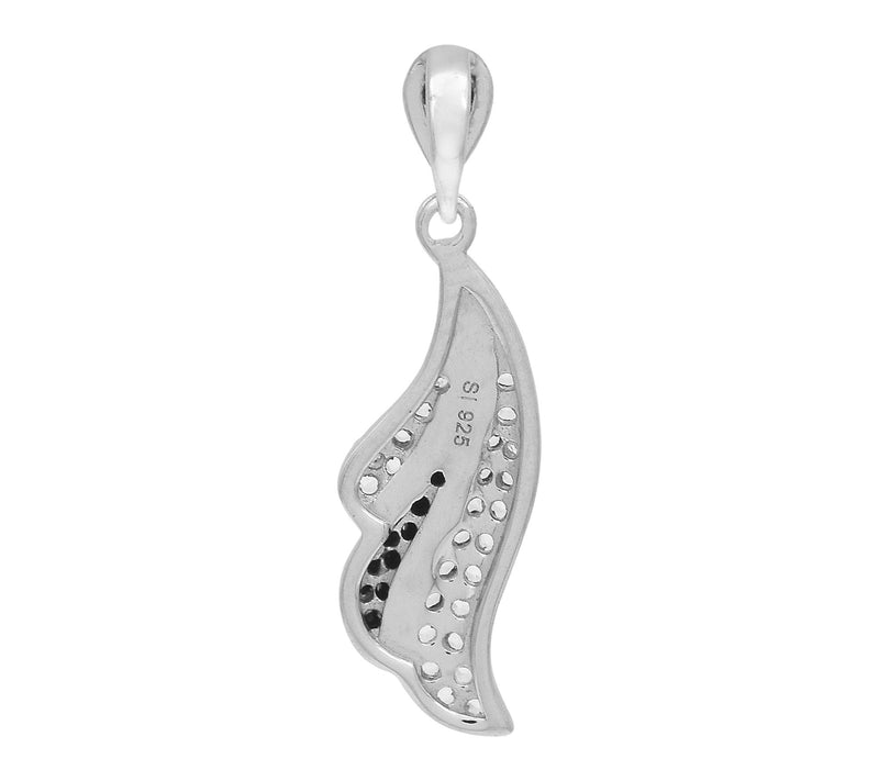 Affinity Gems Black Spinel & Topaz Pendant, Sterling Silver — View 4