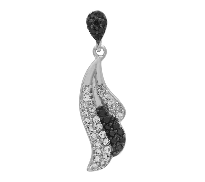 Affinity Gems Black Spinel & Topaz Pendant, Sterling Silver — View 7