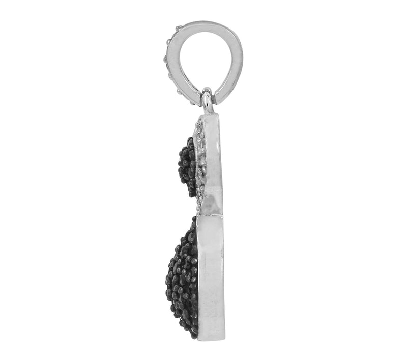 Affinity Gems Pave Black Spinel & Topaz Pendant, Sterling — View 3