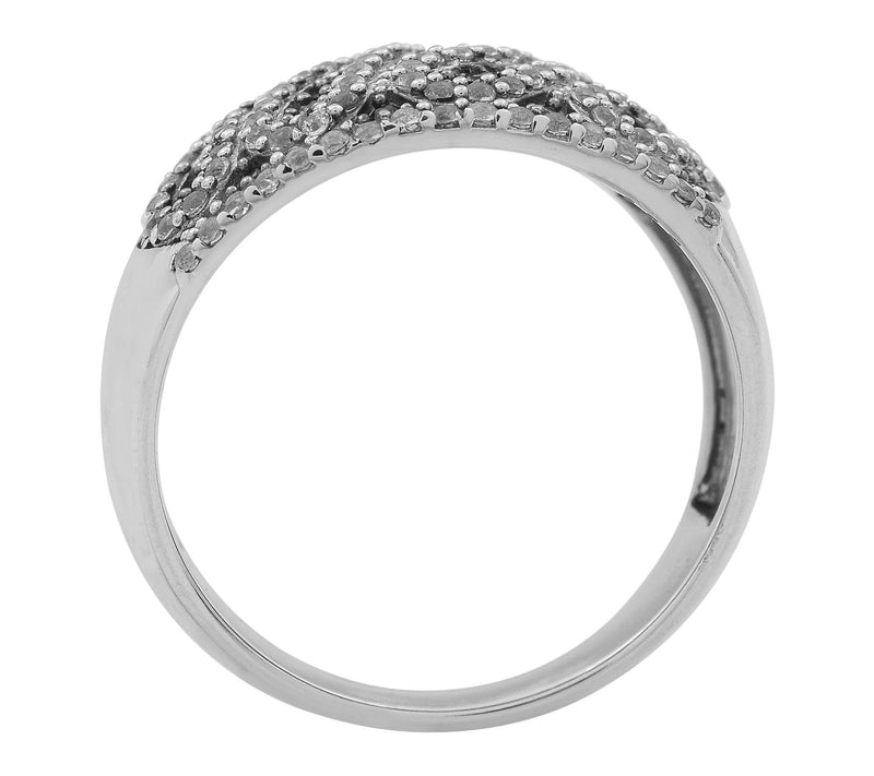 Affinity Gems Black Spinel & Zircon Cluster Ring, Sterling — View 5