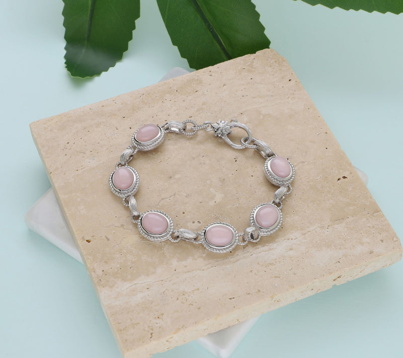Ariva Sterling Silver Pink Opal Arden Bracelet — View 4