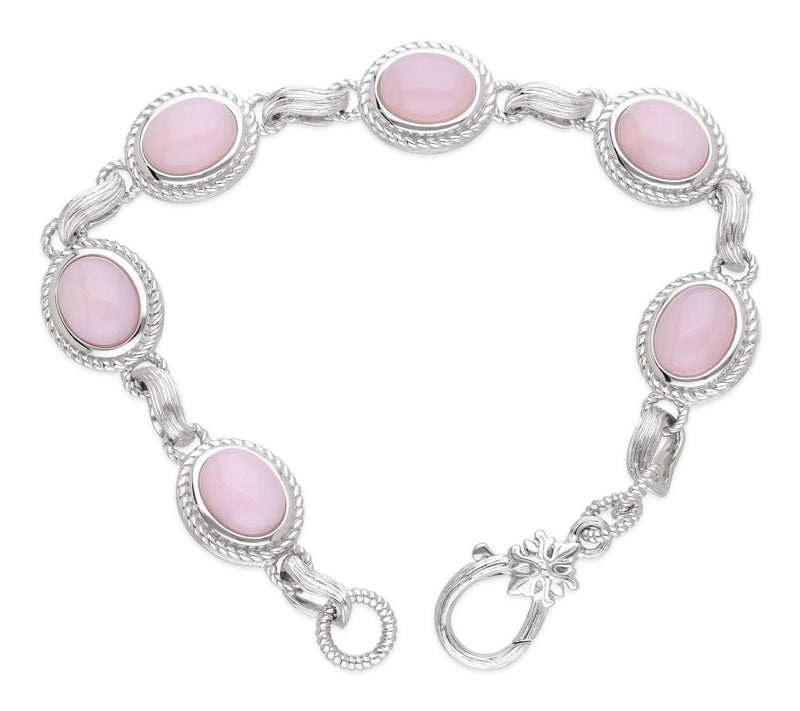 Ariva Sterling Silver Pink Opal Arden Bracelet — View 3
