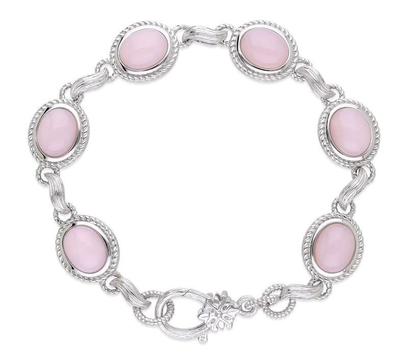 Ariva Sterling Silver Pink Opal Arden Bracelet — View 2
