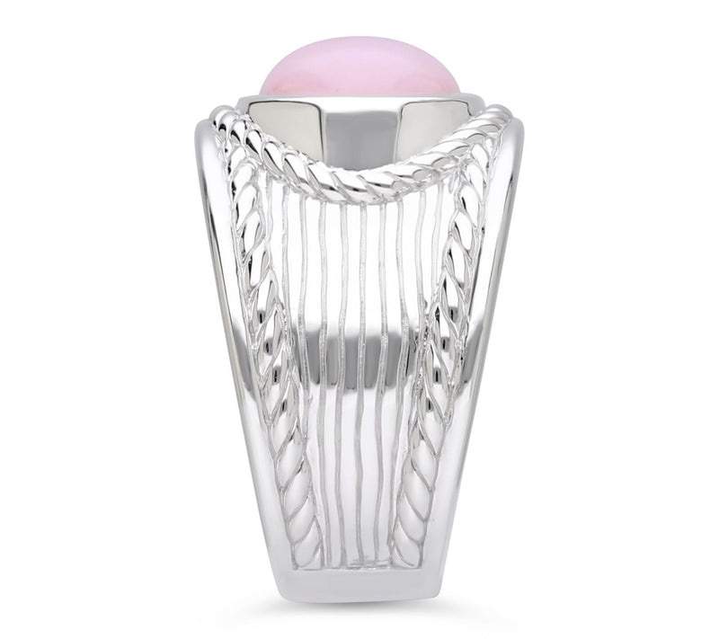 Ariva Sterling Silver Pink Opal Arden Ring — View 4
