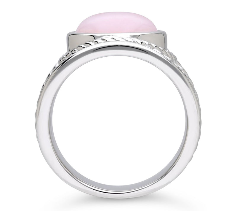 Ariva Sterling Silver Pink Opal Arden Ring — View 3