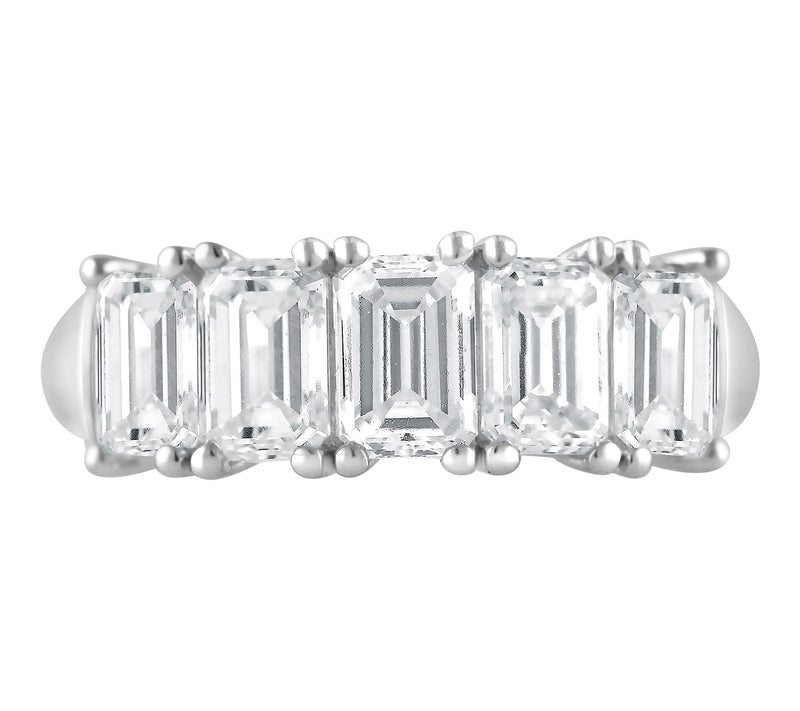 Fire Light 3.00 cttw Lab Grown Diamond 5-Stone Ring, 14K Gold — View 2