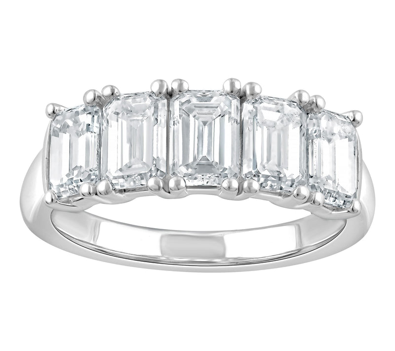 Fire Light 3.00 cttw Lab Grown Diamond 5-Stone Ring, 14K Gold — Main view