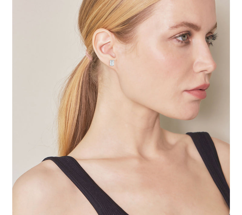 Fire Light Lab Grown Diamond Necklace & Earring  Set, 14K Gold — View 8