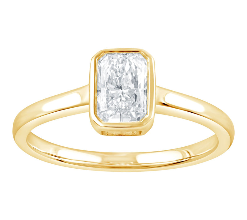 Fire Light 0.75 cttw Lab Grown Diamond Solitair e Ring, 14K — Main view