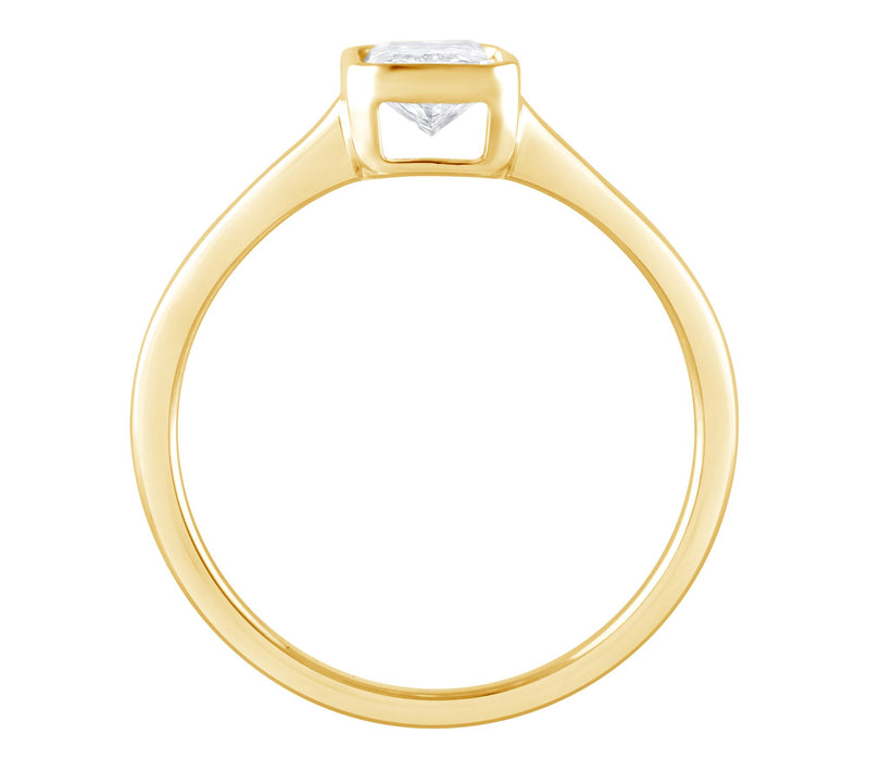 Fire Light 0.75 cttw Lab Grown Diamond Solitair e Ring, 14K — View 3