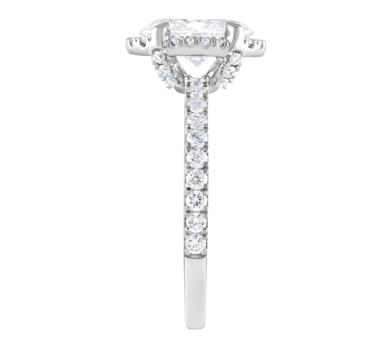 Fire Light 2.00 cttw Lab Grown Diamond Ring, 14 K White Gold — View 2