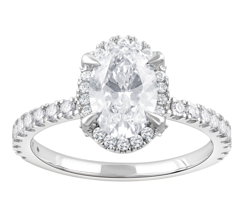 Fire Light 2.00 cttw Lab Grown Diamond Ring, 14 K White Gold — Main view