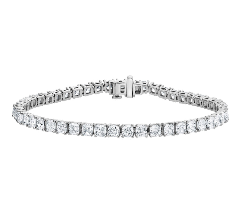 Fire Light 9.50 cttw Lab Grown Diamond Tennis B racelet, 14K — Main view