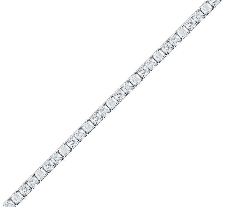 Fire Light 9.50 cttw Lab Grown Diamond Tennis B racelet, 14K — View 3