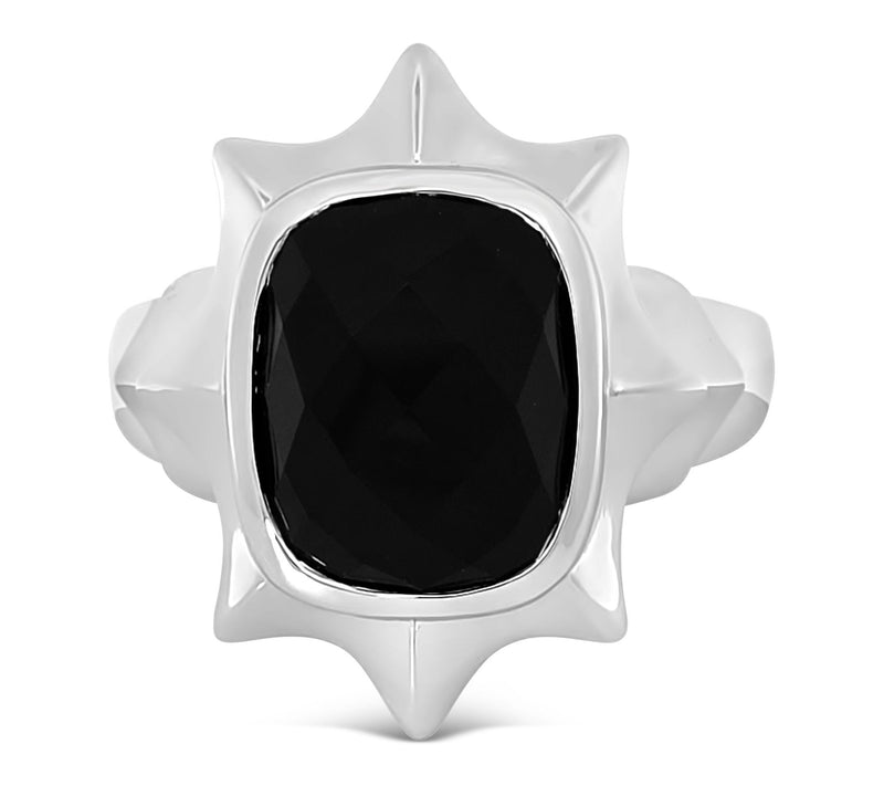 Margo Manhattan Sterling Silver Onyx Ella Ring — Main view